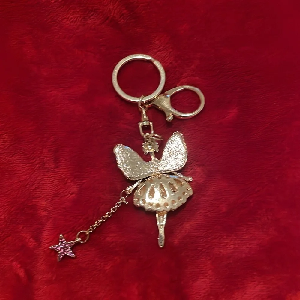 Pink Fairy Keychain Accessory